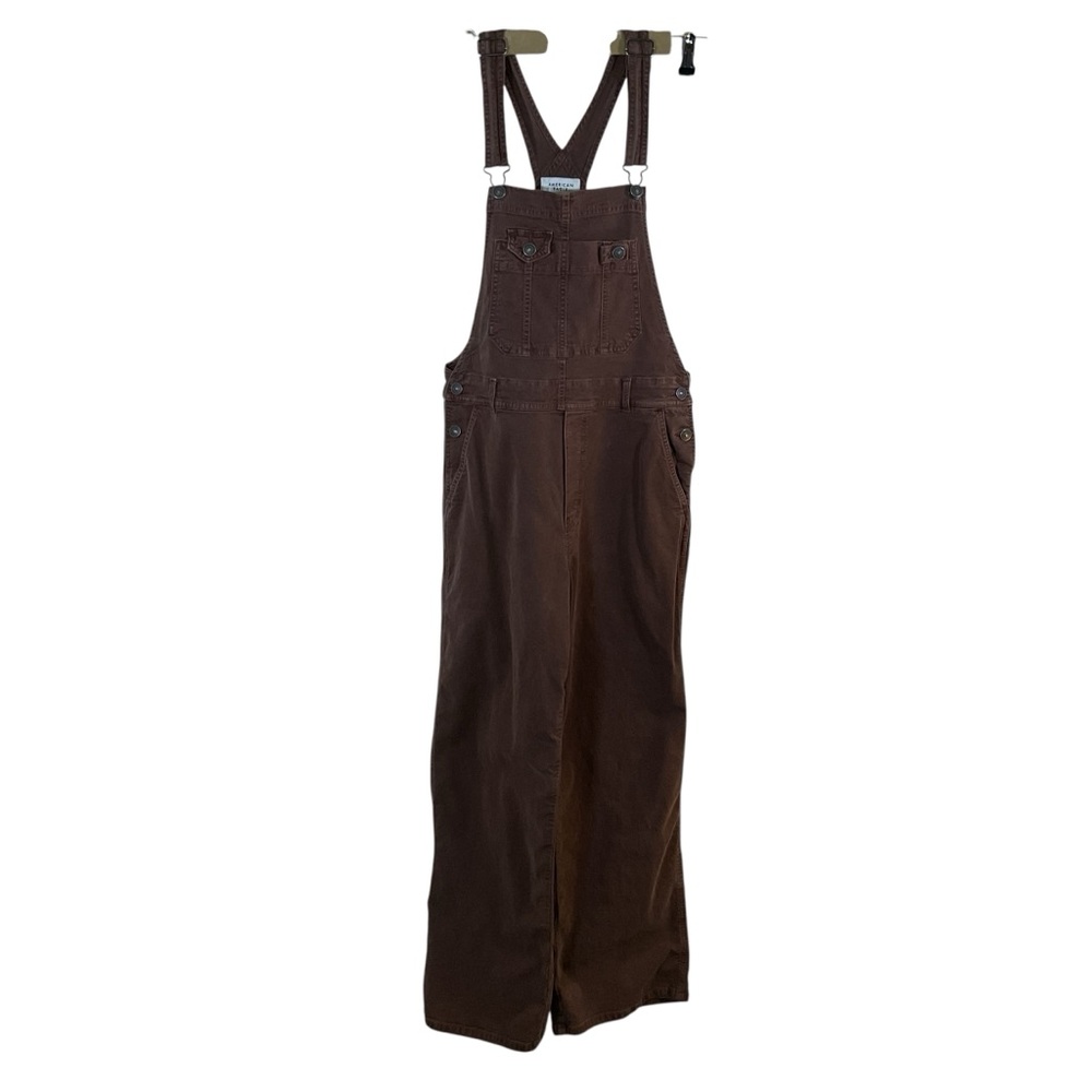 American Eagle Outfitters Brown Cotton Overalls Jumpsuit